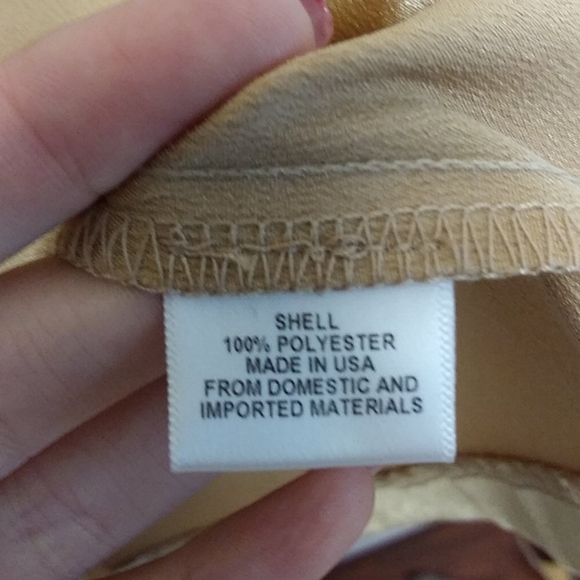 WAYF Gold Metallic Mock Neck Cut Out Mini Dress - Picture 13 of 14